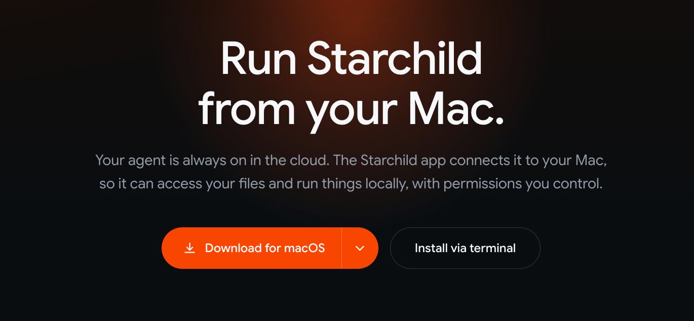 Meet the Starchild Desktop App: Bridging Your Mac to Cloud AI Agents graphic